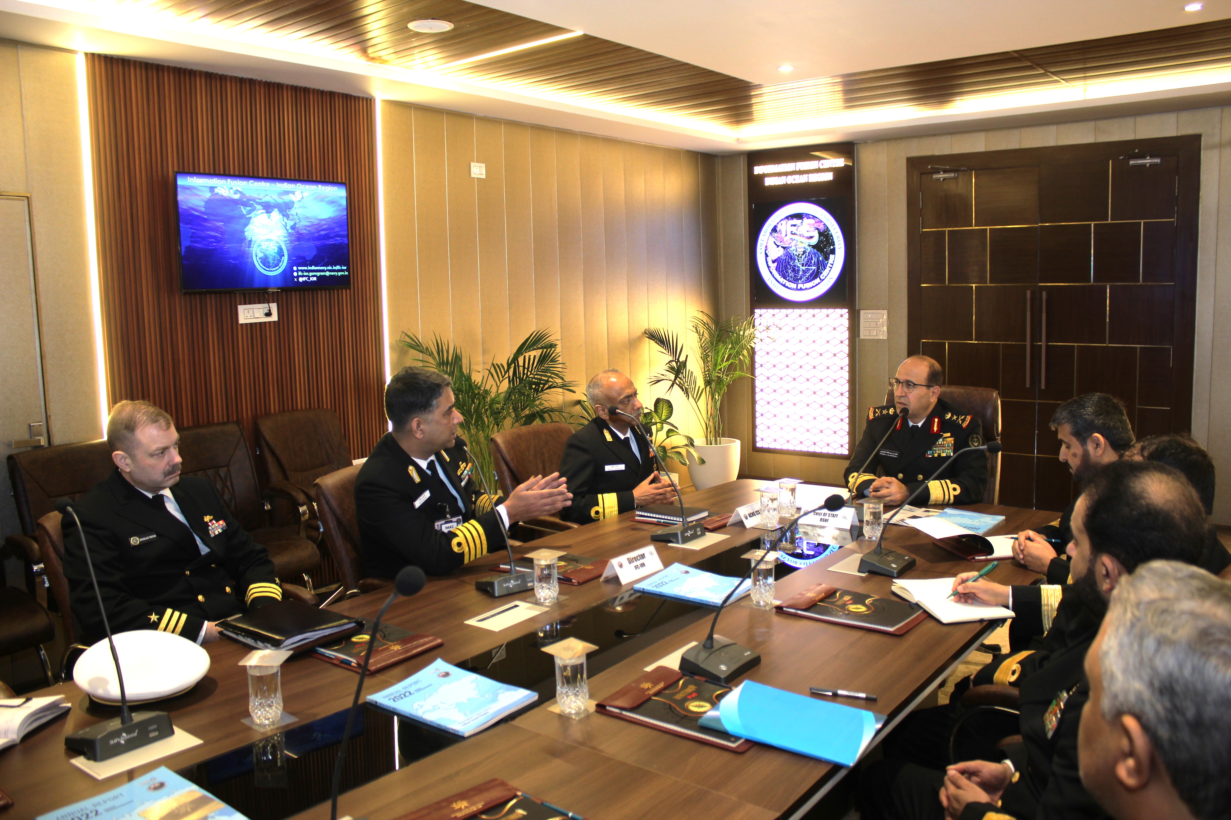 Visit of Chief of Staff, Royal Saudi Naval Forces at IFC-IOR - 12 Jan 24