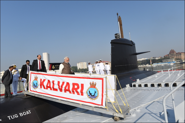 INS Kalvari Commissioned into the Indian Navy
