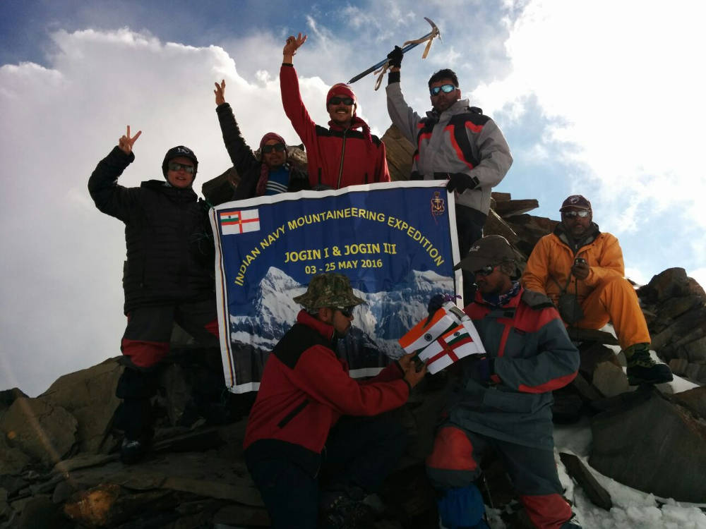 Indian Navy Team completes Expedition to Mt Jogin Group