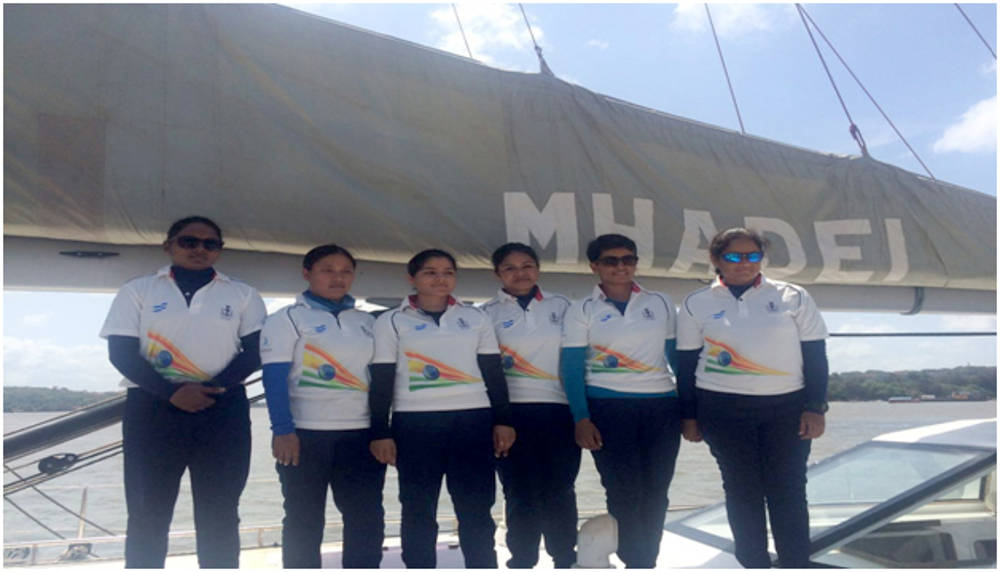 INSV Mhadei sails to Mauritius with all Women crew 