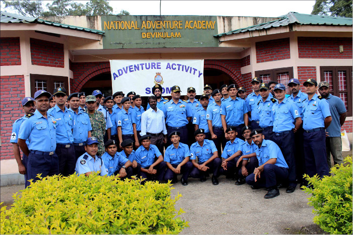 School of Naval Oceanology and Meteorology (SNOM), Kochi Conducts Adventure Camp at Devikulam, Munnar 