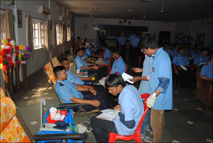 Navy Organises Blood Donation Camp at INS Virbahu