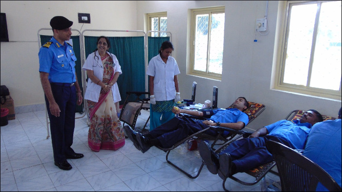Blood Donation Camp at INS Vishwakarma