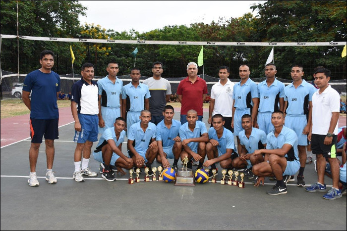 Inter Divisional Volleyball championship for batch 01/2018 held at INS Chilka