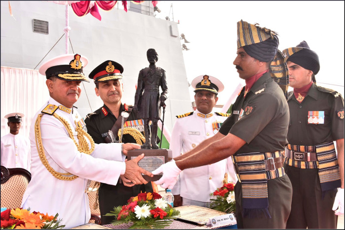 Spectacular Army-Navy Demo Marks Affiliation of INS Sahyadri to Poona Horse at ENC