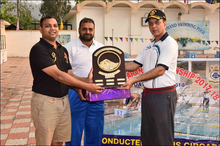 Fleet ‘A’ wins Mass Swimming Competition ‘Jal Taran’ at ENC
