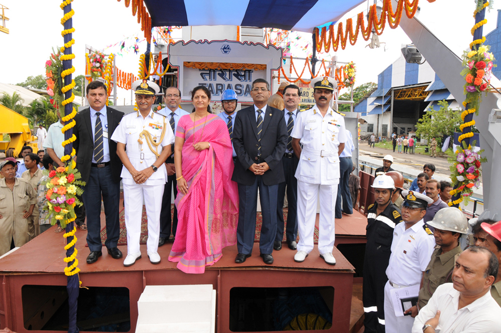 Launch of GRSE Yards 2112 (FO-WJFAC)