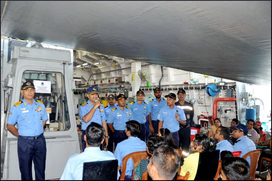 Goa Naval Area Conducts Families Day At Sea