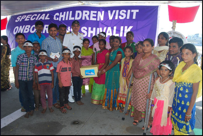 Special Children Visit to INS Shivalik