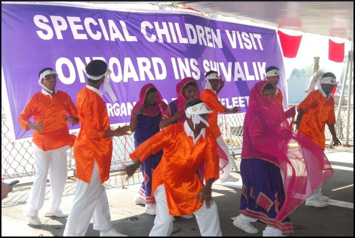 Special Children Visit to INS Shivalik
