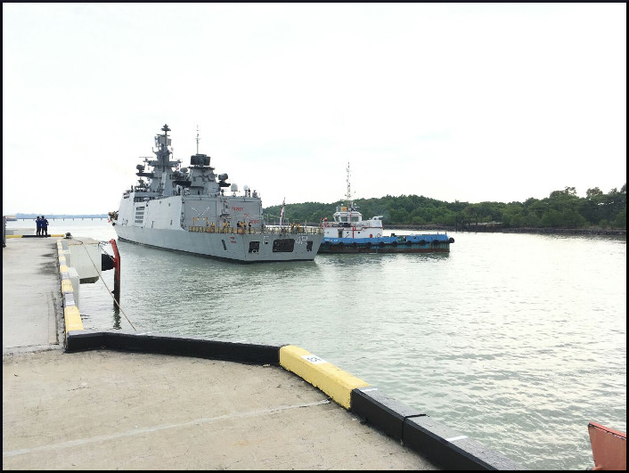 IN Ships Satpura and Kadmatt on overseas Deployment to Malaysia