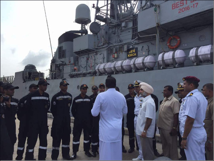  Flood Relief Operations in Sri Lanka by Indian Navy
