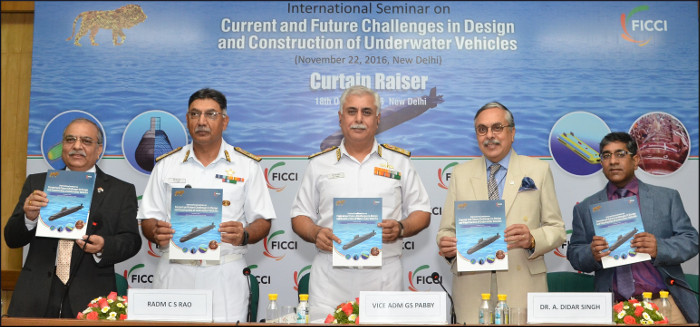 Indian Navy urges Indian Industry to Forge Strategic Partnership for Design and Construction of Underwater Vehicles