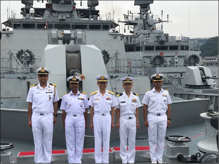 Indian Naval Ships Satpura and Kadmatt Visit Sasebo, Japan
