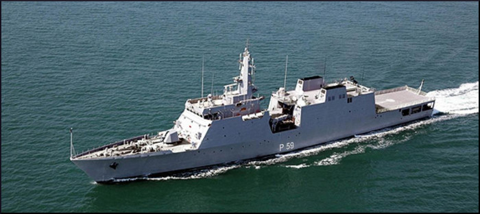 INS Sumitra enters Sydney Port, Australia 04-07 November 16