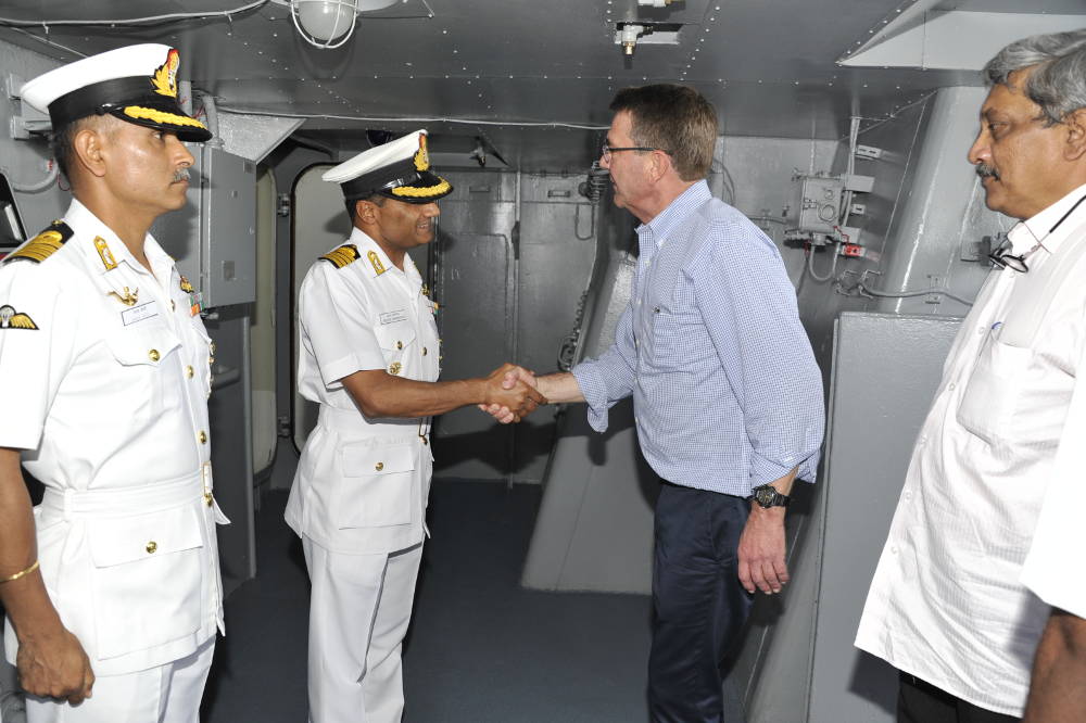 Visit of Dr Ashton Carter, Secretary of Defense, USA to Karwar