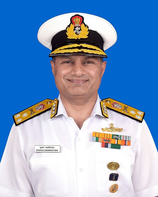 Chief of Personnel (COP), Vice Admiral Krishna Swaminathan, AVSM, VSM