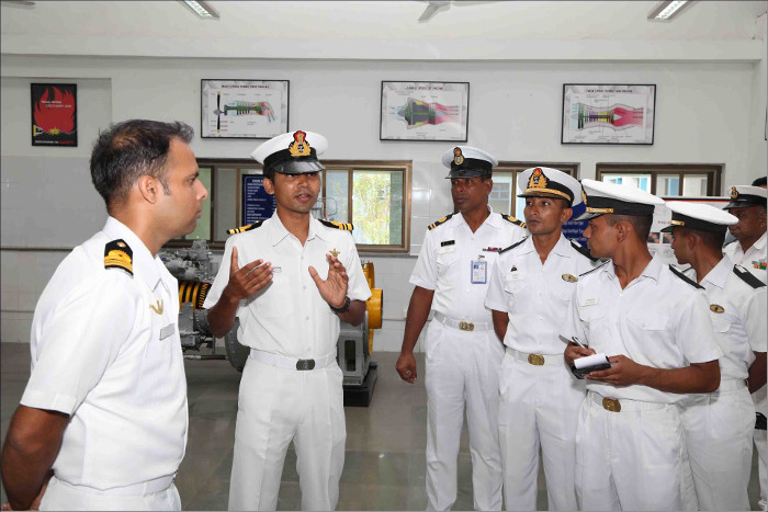 Bangladesh Navy Officers and Cadets visit Indian Naval Academy