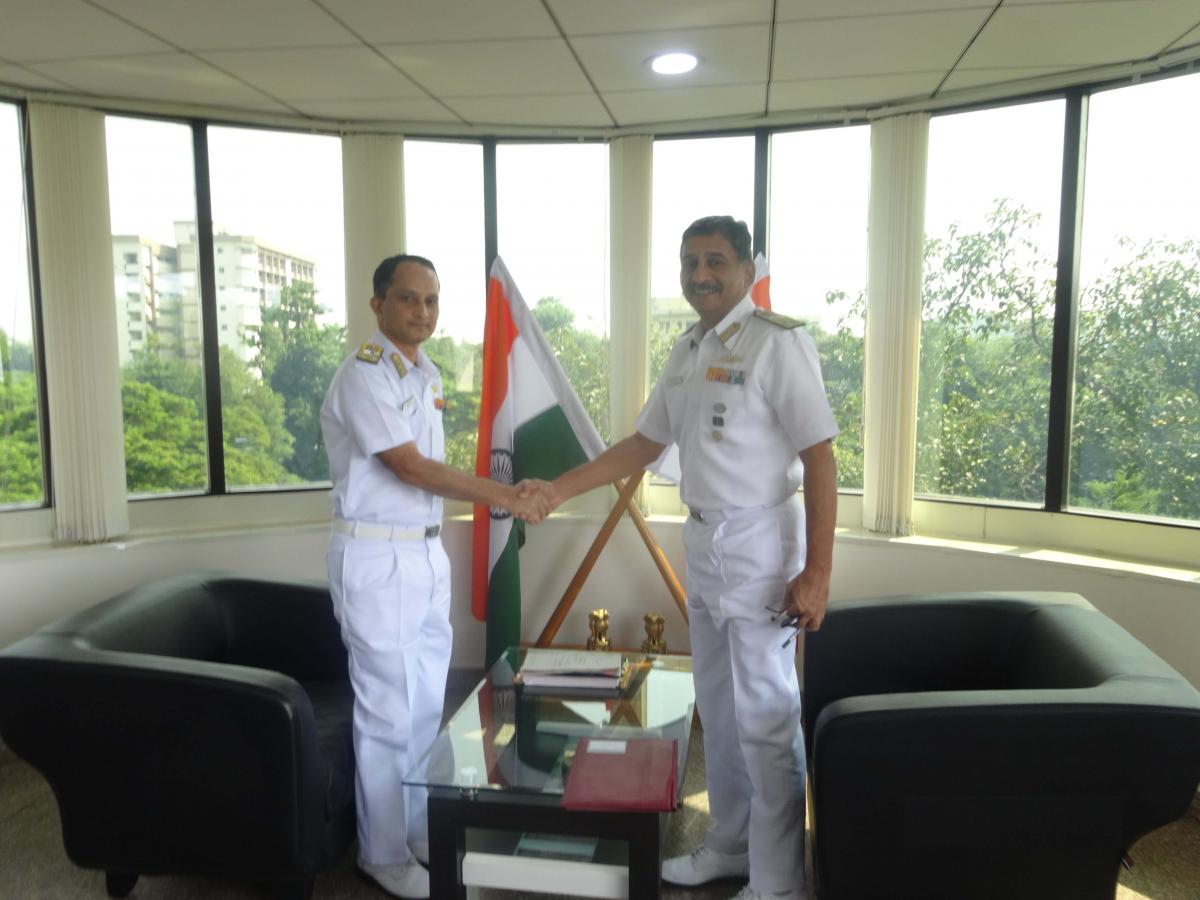 Vice Admiral SR Sarma, AVSM, VSM, takes over as Director General Naval Project