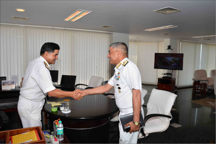 Vice Admiral Vinay Badhwar, NM, Chief Hydrographer visits Visakhapatnam