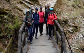 Women Naval Officers undertake trek to Pindari Glacier