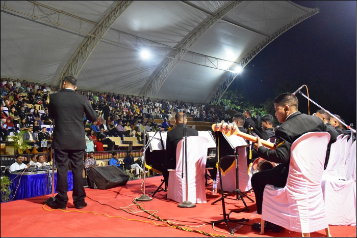 Indian Navy Band Performance at Lakhota Lake, Jamnagar