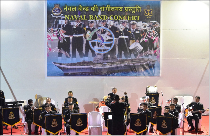 Indian Navy Band Performance at Lakhota Lake, Jamnagar
