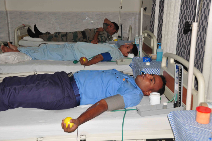 Blood Donation Camp at INHS Nivarini, Odisha