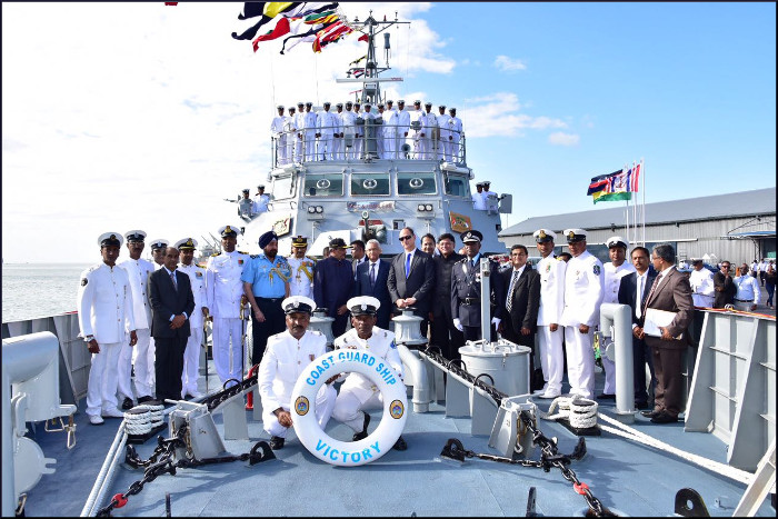 Mauritius Commissioning Ceremony of Mauritius Coast Guard Ship Victory (10 Dec 16)