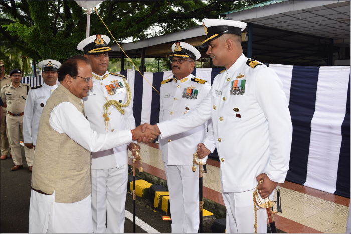 Commissioning of Second Ship of Landing Craft Utility MK-IV 'IN LCU L52'(GRSE Yard 2093) at Port Blair