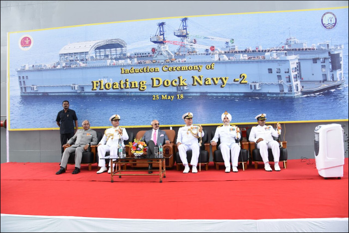 फ़्लोटिंग डॉक नौसेना -2 का अधिष्ठापन  				