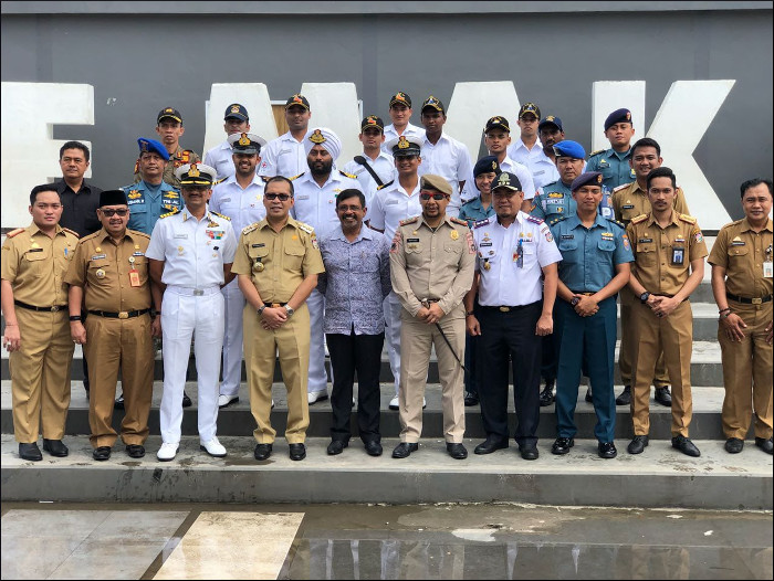 Indian Naval Ships Shakti and Kamorta  Visit Port of  Makassar,  Indonesia