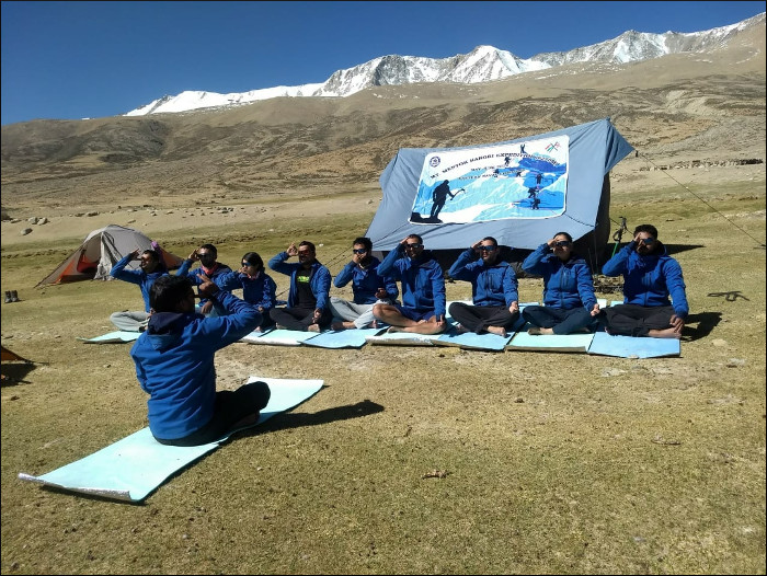 ENC Mountaineering Team Scales MT Mentok Kangri       