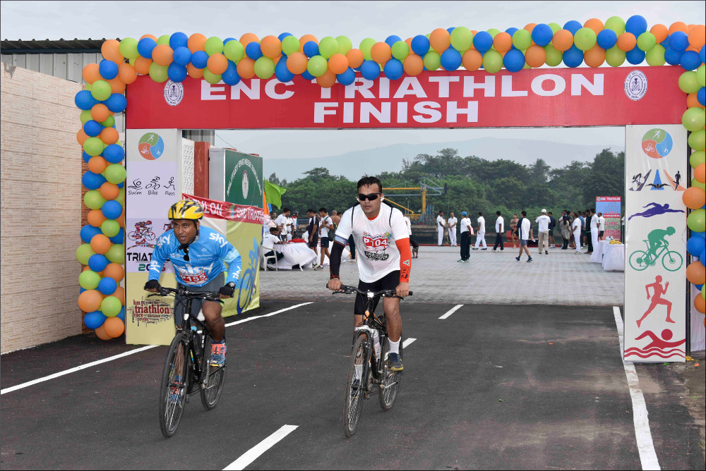 Maiden ENC Triathlon conducted in Visakhapatnam 