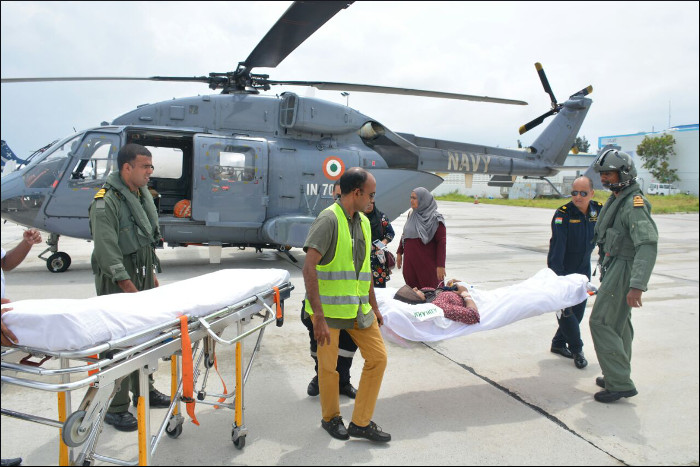 Medical Evacuation at Maldives on 25 and 26 February 2018