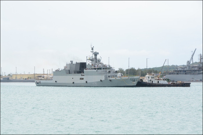 भा नौ पो जहाज मालाबार अभ्यास 2018 में भाग लेने गुआम पहुंचे