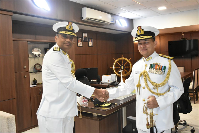 Rear Admiral Sanjay Roye Takes Over as the New Flag Officer Commanding Gujarat Naval Area (FOGNA)