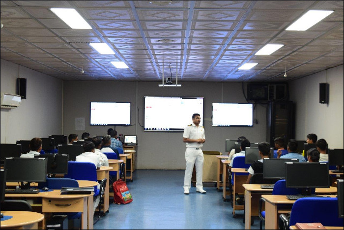 Commencement of IIT-JEE Coaching Classes at INS Valsura by Aakash Live