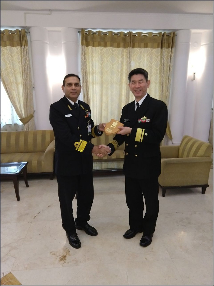 7 वीं भारतीय नौसेना-जापानी समुद्री आत्म रक्षा बल (जेएमएसडीएफ) स्टाफ वार्ता