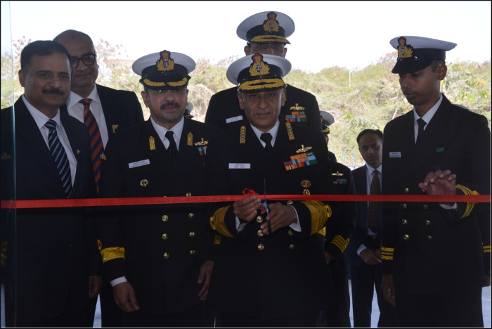 Chief of the Naval Staff Inaugurates the Medium Voltage Lab at INS Valsura