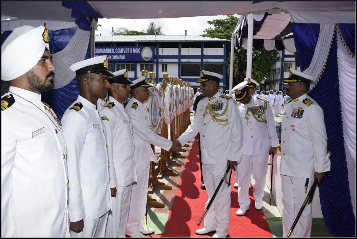 Commissioning of INLCU L51 by Vice Admiral Bimal Verma, AVSM Commander-in-Chief Andaman and Nicobar Command
