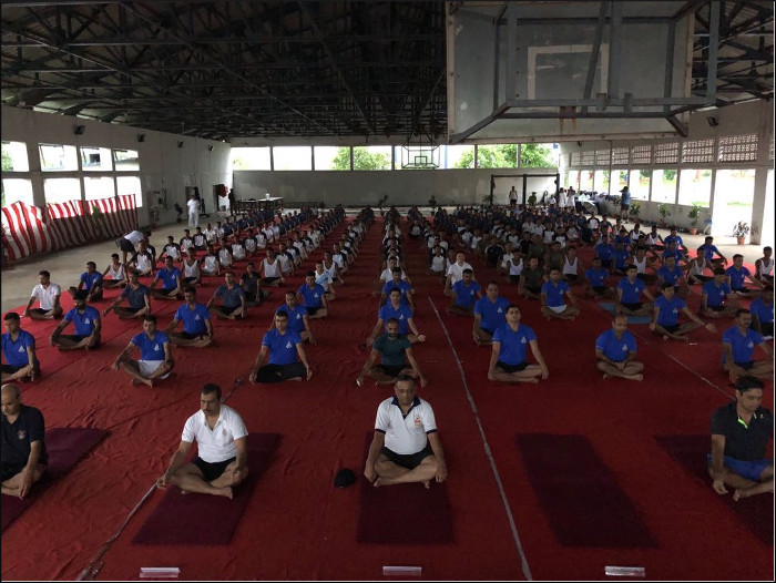  INS Mandovi Celebrates 4th International Day of Yoga - 2018