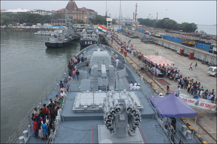 Indian Naval Ships Open to Visitors as a Part of Navy Week 2017