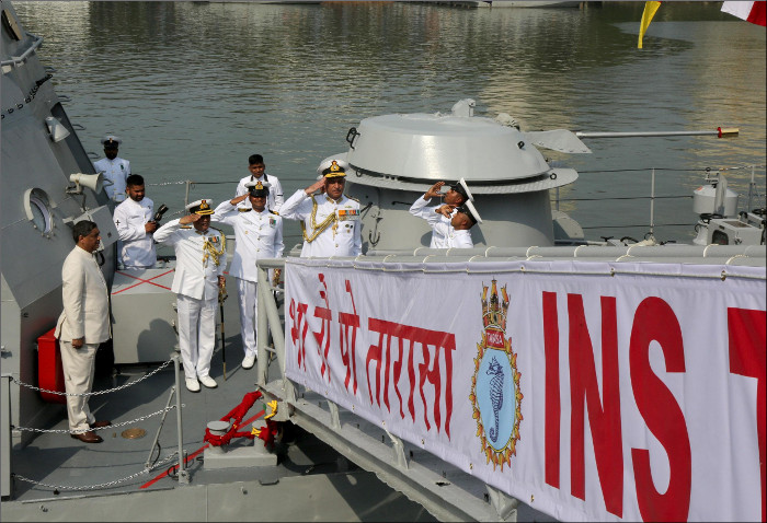 Indian Navy Commissions Waterjet Fast Attack Craft at Mumbai