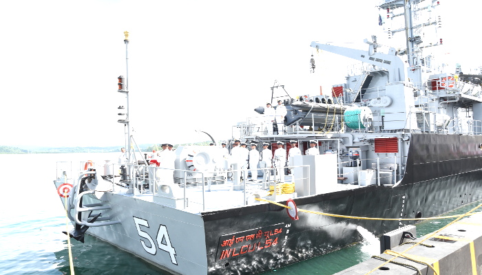 Commissioning of Fourth Ship of Landing Craft Utility MK-IV ‘IN LCU L54’ (GRSE Yard 2095) at Port Blair- 25 May 2018