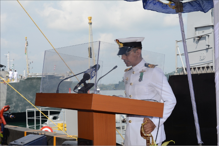 Commissioning of IN LCU L53 at Port Blair