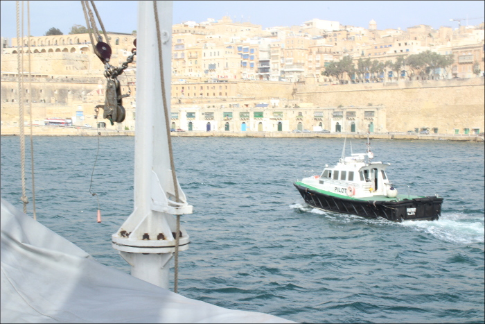 INS Tarangini at Port Valletta, Malta