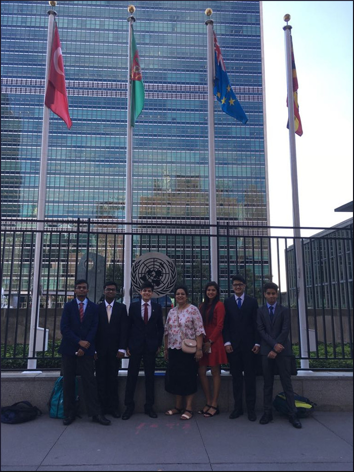 Students from Navy Children School, Mumbai participated in the Indian International Model United Nations (IIMUN) at the United Nations Headquarters, New York 