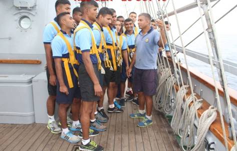 New Batch of Sea Trainees learning ropes