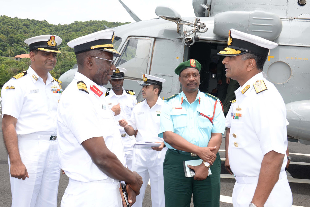 Rear Admiral RS Laswai, NDU, Commander Tanzanian Navy visits Indian Naval Academy